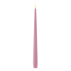 Led dinerkaars 28 cm | Lavendel | 3D vlam | Shiny | 2 stuks | Deluxe HomeArt
