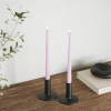 Led dinerkaars 28 cm | Lavendel | 3D vlam | Shiny | 2 stuks | Deluxe HomeArt LDH00527 - 2