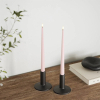 Led dinerkaars 28 cm | Light Pink | 3D vlam | Shiny | 2 stuks | Deluxe HomeArt LDH00353 - 2