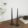 Led dinerkaars 28 cm | Royal Blue | 3D vlam | Shiny | 2 stuks | Deluxe HomeArt LDH00373 - 2