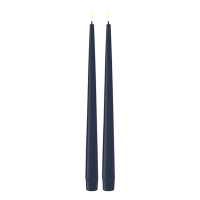 Deluxe HomeArt Led dinerkaars 28 cm | Royal Blue | 3D vlam | Shiny | 2 stuks | Deluxe HomeArt  LDH00373