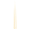 Led dinerkaars 38 cm | Cream | 3D vlam | Shiny | 2 stuks | Deluxe HomeArt
