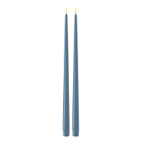 Deluxe HomeArt Led dinerkaars 38 cm | Ice Blue | 3D vlam | Shiny | 2 stuks | Deluxe HomeArt  LDH00370