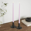 Led dinerkaars 38 cm | Lavendel | 3D vlam | Shiny | 2 stuks | Deluxe HomeArt LDH00528 - 2