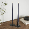 Led dinerkaars 38 cm | Royal Blue | 3D vlam | Shiny | 2 stuks | Deluxe HomeArt LDH00374 - 2
