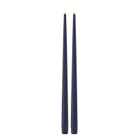 Deluxe HomeArt Led dinerkaars 38 cm | Royal Blue | 3D vlam | Shiny | 2 stuks | Deluxe HomeArt  LDH00374