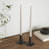 Led dinerkaars 38 cm | Sand | 3D vlam | Shiny | 2 stuks | Deluxe HomeArt LDH00364 - 2