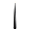 Led dinerkaars 38 cm | Zwart | 3D vlam | Shiny | 2 stuks | Deluxe HomeArt