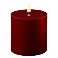 Deluxe HomeArt Led kaars 10 x 10  cm | Bourgogne Rood | 3D vlam | Deluxe HomeArt  LDH00179