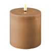 Led kaars 10 x 10  cm | Caramel | 3D vlam | Deluxe HomeArt