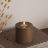 Led kaars 10 x 10  cm | Caramel | 3D vlam | Deluxe HomeArt LDH00081 - 1