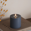 Led kaars 10 x 10  cm | Ice Blue | 3D vlam | Deluxe HomeArt