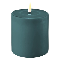 Deluxe HomeArt Led kaars 10 x 10  cm | Jade Green | 3D vlam | Deluxe HomeArt  LDH00281
