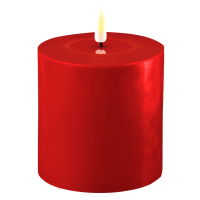 Deluxe HomeArt Led kaars 10 x 10  cm | Rood | 3D vlam | Deluxe HomeArt  LDH00193