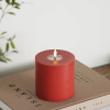 Led kaars 10 x 10  cm | Rood | 3D vlam | Deluxe HomeArt LDH00193 - 2