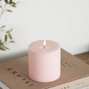 Led kaars 10 x 10  cm | Roze | 3D vlam | Deluxe HomeArt LDH00151 - 2