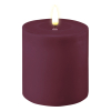 Led kaars 10 x 10  cm | Violet | 3D vlam | Deluxe HomeArt LDH00471 - 1