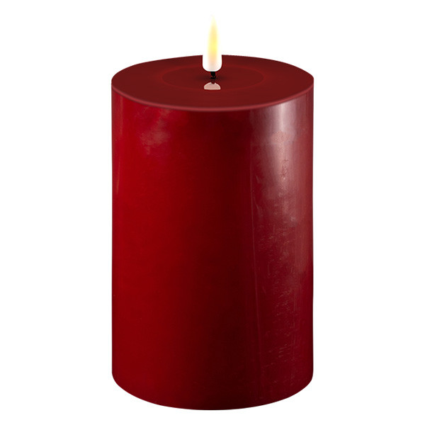 Deluxe HomeArt Led kaars 10 x 15  cm | Bordeaux | 3D vlam | Deluxe HomeArt  LDH00068 - 1