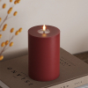Led kaars 10 x 15  cm | Bordeaux | 3D vlam | Deluxe HomeArt LDH00068 - 1