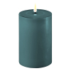 Led kaars 10 x 15  cm | Jade Green | 3D vlam | Deluxe HomeArt
