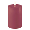 Led kaars 10 x 15  cm | Magenta | 3D vlam | Deluxe HomeArt