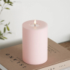Led kaars 10 x 15  cm | Roze | 3D vlam | Deluxe HomeArt LDH00152 - 2