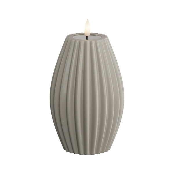 Deluxe HomeArt Led kaars 10 x 15 cm | Stripe | Zand | 3D vlam | Deluxe HomeArt  LDH00591 - 1