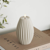 Led kaars 10 x 15 cm | Stripe | Zand | 3D vlam | Deluxe HomeArt LDH00591 - 2