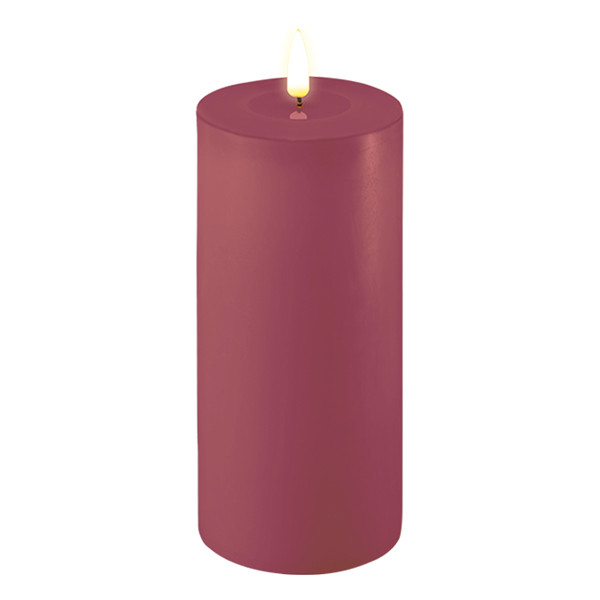 Deluxe HomeArt Led kaars 10 x 20  cm | Magenta | 3D vlam | Deluxe HomeArt  LDH00488 - 1