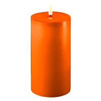 Deluxe HomeArt Led kaars 10 x 20  cm | Oranje | 3D vlam | Deluxe HomeArt  LDH00328