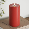 Led kaars 10 x 20  cm | Rood | 3D vlam | Deluxe HomeArt LDH00195 - 2