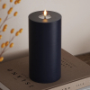 Led kaars 10 x 20  cm | Royal Blue | 3D vlam | Deluxe HomeArt LDH00298 - 1