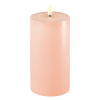 Led kaars 10 x 20  cm | Roze | 3D vlam | Deluxe HomeArt