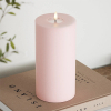 Led kaars 10 x 20  cm | Roze | 3D vlam | Deluxe HomeArt LDH00153 - 2