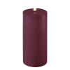 Led kaars 10 x 20  cm | Violet | 3D vlam | Deluxe HomeArt