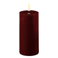 Deluxe HomeArt Led kaars 5 x 10 cm | Bourgogne Rood | 3D vlam | Deluxe HomeArt  LDH00171