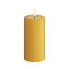 Led kaars 5 x 10 cm | Curry | 3D vlam | Deluxe HomeArt