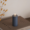 Led kaars 5 x 10 cm | Ice Blue | 3D vlam | Deluxe HomeArt