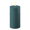 Led kaars 5 x 10 cm | Jade Green | 3D vlam | Deluxe HomeArt