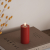 Led kaars 5 x 10 cm | Rood | 3D vlam | Deluxe HomeArt LDH00185 - 1