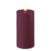 Led kaars 5 x 10 cm | Violet | 3D vlam | Deluxe HomeArt