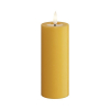 Led kaars 5 x 12.5 cm | Curry | 3D vlam | Deluxe HomeArt