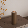 Led kaars 5 x 12,5 cm | Caramel | 3D vlam | Deluxe HomeArt