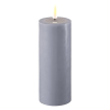 Led kaars 5 x 12,5 cm | Dust blue | 3D vlam | Deluxe HomeArt