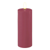 Led kaars 5 x 12,5 cm | Magenta | 3D vlam | Deluxe HomeArt
