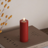 Led kaars 5 x 12,5 cm | Rood | 3D vlam | Deluxe HomeArt