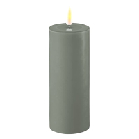 Deluxe HomeArt Led kaars 5 x 12,5 cm | Salvie Green | 3D vlam | Deluxe HomeArt  LDH00244