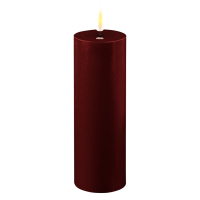 Deluxe HomeArt Led kaars 5 x 15 cm | Bourgogne Rood | 3D vlam | Deluxe HomeArt  LDH00173