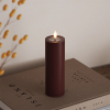 Led kaars 5 x 15 cm | Bourgogne Rood | 3D vlam | Deluxe HomeArt