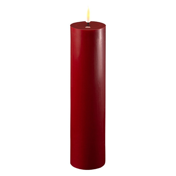 Deluxe HomeArt Led kaars 5 x 20 cm | Bordeaux | 3D vlam | Deluxe HomeArt  LDH00062 - 1